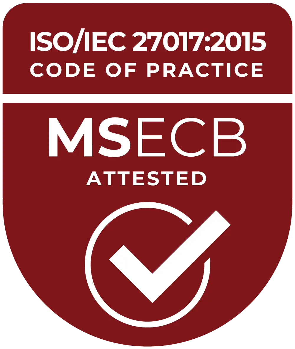 ISO/IEC 27017:2015 attested